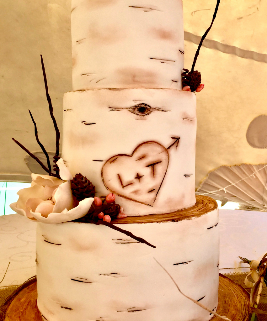 Rustic birch tree wedding cake 60 photos - Astyledwedding.com