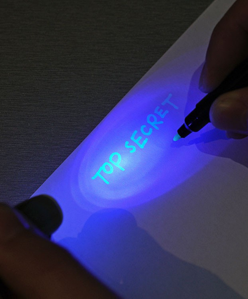 Invisible Ink Pen with UV light