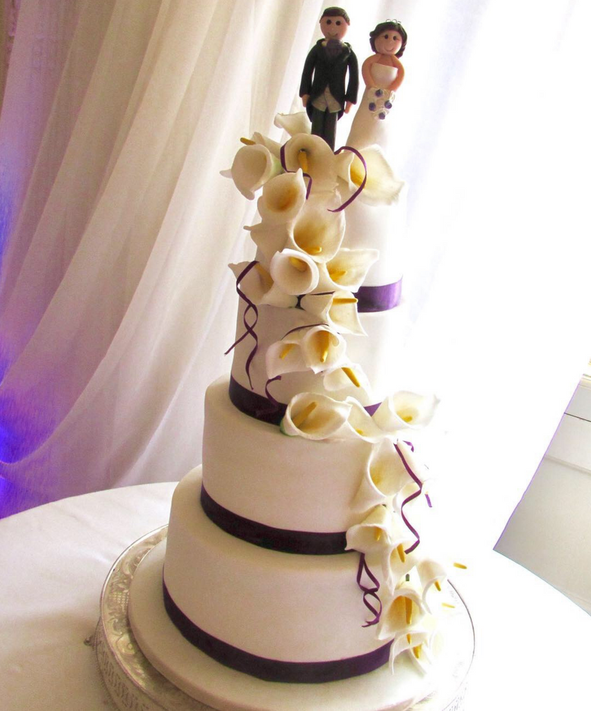 white calla lily wedding cake Cala Lily Wedding Cake – GutuCakes