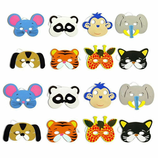 Kids Foam Animal Masks Dressing Up Party Loot bag fillers Jungle Party Toys