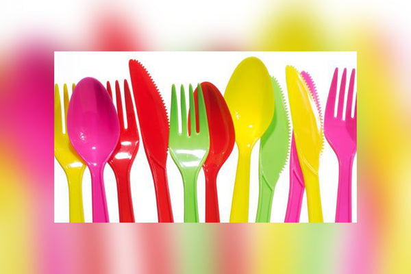 Party Tableware Wedding Solid Colour Plastic Cutlery Set